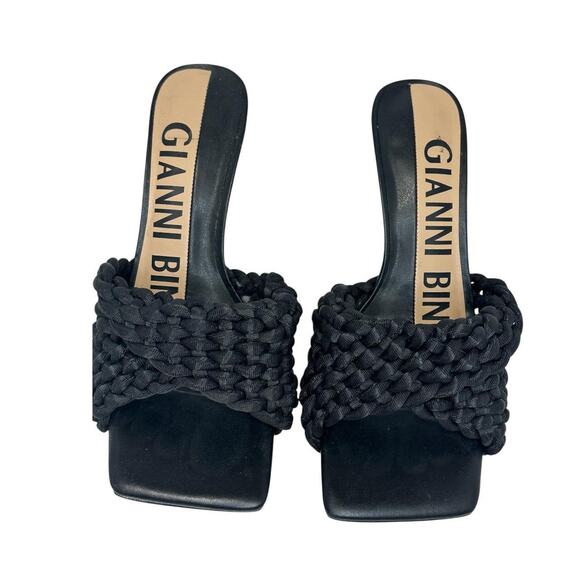 Gianni bini braided black heeled - Picture 2 of 5